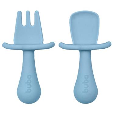 Imagem de Buba Kit Talheres Silicone - Azul