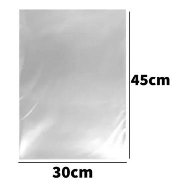 Imagem de Kit 50 Sacos Presente Transparente Celofane Bopp 30X45cm Vmp Para Alim