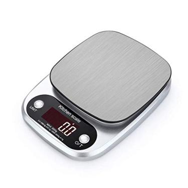 Imagem de balanças pesagem digital, cozinha eletrônica balanças de cozinha peso da balança digital de alimentos para cozinha doméstica pesar alimentos 22 lb 10 kg de capacidade, para uso em escritório doméstico