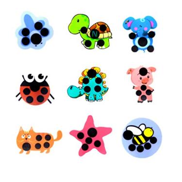 Imagem de EXCEART Tiras de Termômetro de Testa Do Bebê Reutilizável Termômetro Tira Adesiva Verificação Termômetro Tira para Crianças Viajar E Usar Diariamente 9 Pcs Estilo Aleatório