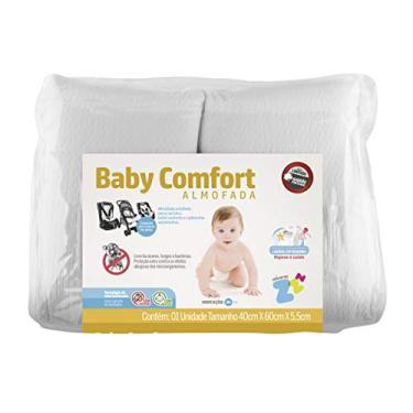 Imagem de Almofada para Carrinho/Bebê conforto/Assento automotivo Baby Comfort - Látex lavável - Branco - Fibrasca, Infantil