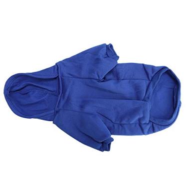 Imagem de Deryang Moletom com capuz para cães, casaco macio e respirável (azul marinho, M)