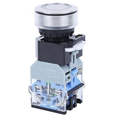 Imagem de Interruptor de botão de plástico, interruptor de botão firme requintado para casa para indústria (auto-trava, tipo de torre inclinada)