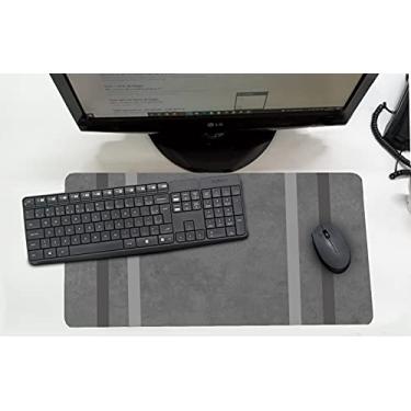Imagem de Mouse Pad/Desk Pad Grande 30x70cm -Linha Office - Listras cinza
