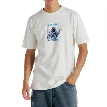 Imagem de Camiseta Volcom Thundertaker Wt24 Masculina Off White
