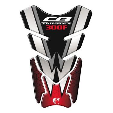 Imagem de Protetor De Tanque Adesivo Moto Honda Cb Twister 300F Vermelho - Cobra