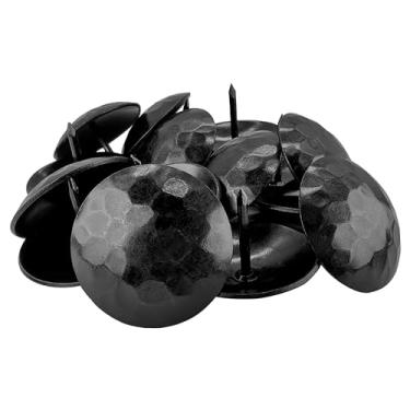 Imagem de Pacote com 50 - Pregos Decorativos de Clavos de Ferro de 3,8 cm Preto Forjado Martelado Pregos de Porta de Madeira Móveis Estofados Tachinhas Rústicas Antigas Acabamento Forjado da Sidco Supply