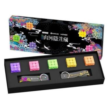 Imagem de Kit Mini Cubo Mágico Gan 330 Edição Limitada Especial Colecionador