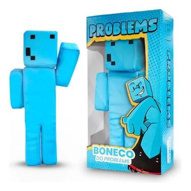 Imagem de Boneco Problems Minecraft Streamers 35 Cm Jogo Espuma - Cosmo Kids