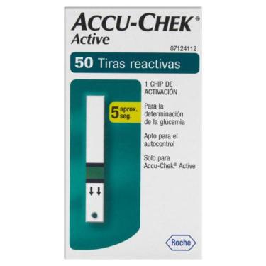 Imagem de Tiras para Controle de Glicemia Accu-Chek Active - 50 unidades - Roche