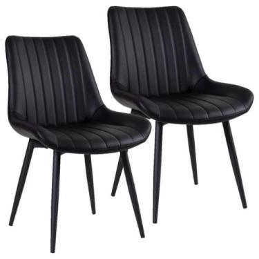 Imagem de Kit 2 Cadeiras Chicago Poltrona Estofada Tainá Pu Vintage - Lianto Dec