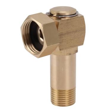 Imagem de Pilipane Adaptador de mangueira de jardim latão de alta dureza, rotação de 360 graus, conector de cotovelo para irrigadores de jardim, sistemas de irrigação, lavadoras de carro