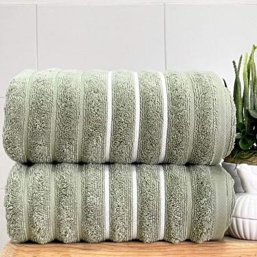 Imagem de Toalha Banhão Wave Fio Penteado 80x150 Verde Oliva