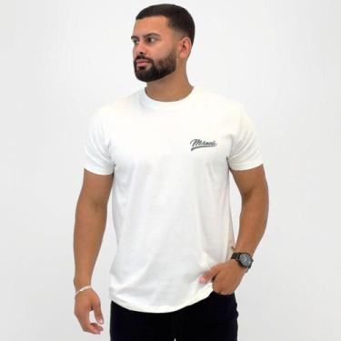 Imagem de Camiseta Mormaii Manga Curta Gola Redonda Masculina, G, Marfim