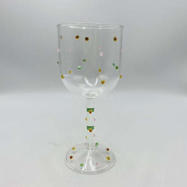Imagem de Taça em Vidro Clear com Bolinhas Coloridas 400ml 18x8cm - ROJEMAC