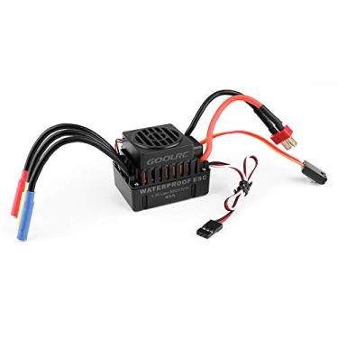 Imagem de GoolRC Motor sem escovas ESC à prova d'água 45A ESC controlador de velocidade elétrico sem escovas com 5,5V/3A BEC para carro RC 1/10