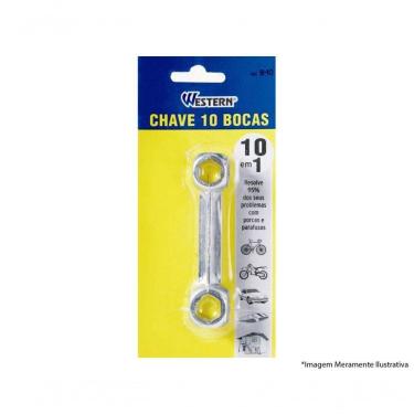 Imagem de Chave Boca Bicicleta 10 Em 1 Cod B-10 Blister