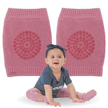 Imagem de Joelheira Para Bebe de Proteção Para Engatinhar Antiderrapante - Buba Baby (Rosa)