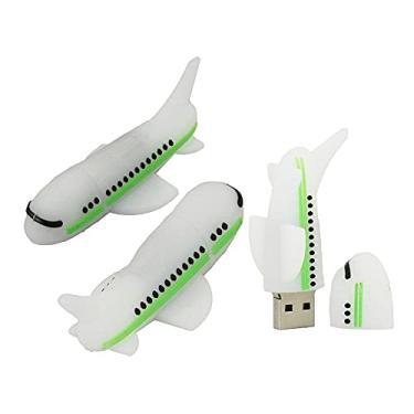 Imagem de Flash Drives USB em formato de avião de 128 GB, pen drive de memória, pen drives pen drives USB Flash Disk Pen Drive U Disk USB 2.0 Pen Drive PenDrive (verde)
