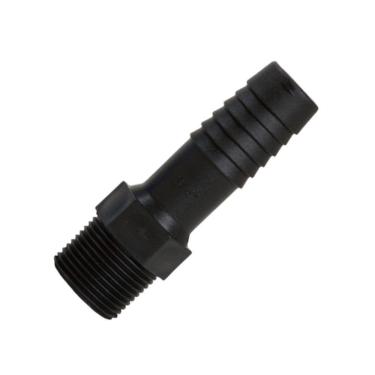 Imagem de Adaptador Espigão Mangueira Preta Poliet Rosca1.1/2-6 pçs