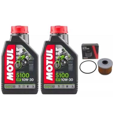 Imagem de Óleo 5100 10w30 Motul+ Filtro Óleo Cb 250f Twister 16 À 22 - Vedamotor