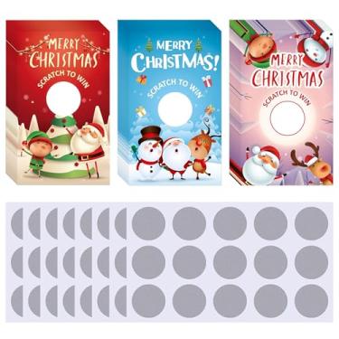 Imagem de INKNOTE Cartões adesivos raspadinhos em branco vales de presente para negócios, para salão de beleza de cabelo, salão de maquiagem, spa, restaurante, cartões de cupons DIY para festas de aniversário,