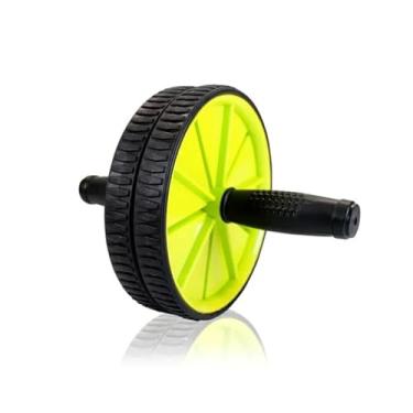 Imagem de Roda Abdominal Flexão Lombar Rolo Rodinha C/Apoio Abdômen Exercicio Academia Fitnnes