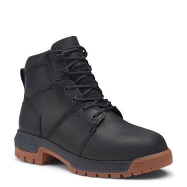 Imagem de Timberland PRO Bota de trabalho masculina Montauk com bico de aço de 15 cm, Preto/Goma, 44