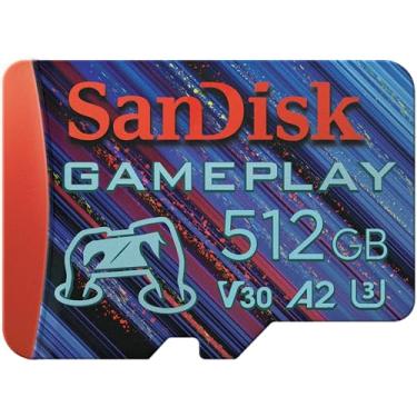 Imagem de SanDisk Cartão de memória microSD de jogabilidade de 512 GB para jogos móveis - até 190 MB/s, para jogos de console portátil - SDSQXAV-512G-GN6XN