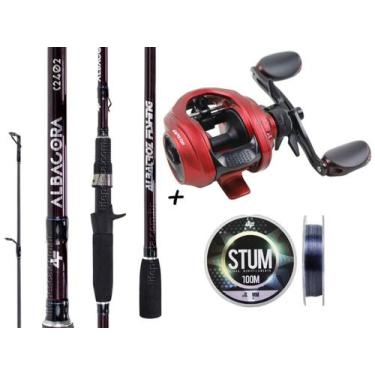 Imagem de Kit Pesqueiro Albatroz Vara Albacora 8'0" (2,40m) 20-50Lbs 2 Partes + 