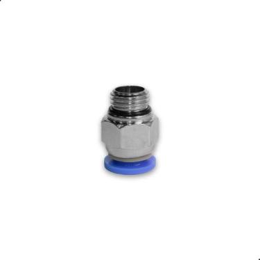 Imagem de Conector Rápido Reta Menco 1/4'' x 4mm Rosca Macho 10 Un