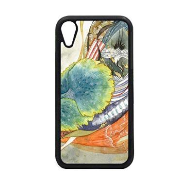 Imagem de Peacock Girl Illustrator chinês antigo para iPhone XR capa para proteção de telefone Apple