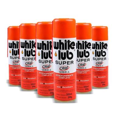 Imagem de Desengripante White Lub Super 300ml Orbi - 6 Peças - Lubrificante Óleo