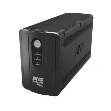Imagem de Nobreak NHS Compact Plus 4 1500VA Ent. Bivolt S.120V Conf. 220V Bat 2x7Ah 8 Tom C/Eng + USB