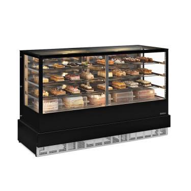 Imagem de Vitrine Refrigerada Dupla Função Ar Forçado Gger-200 Preto Vidro Reto Sem Bandeja 220V...