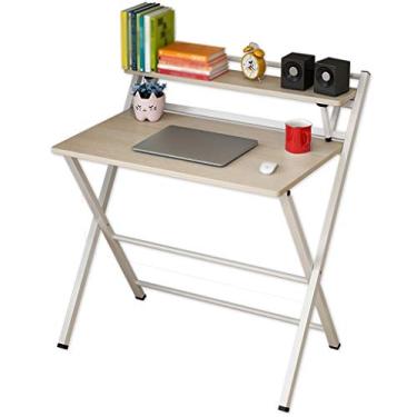 Imagem de Mesa lateral moderna criativa dobrável mesa de centro mesa de computador mesa de escrita simples moderna mesa de jantar rack mesa de centro para sala de estar (tamanho: pequeno)