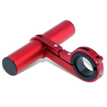 Imagem de Extensão de suporte de guidão Extensor de guidão de bicicleta 14 lbs/6 kg Suporte de rolamento de carga para motocicleta (vermelho)