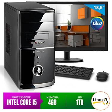 Imagem de Computador Smart Pc 80223 Intel Core i5 (4GB HD 1TB) + Monitor 18,5" Linux