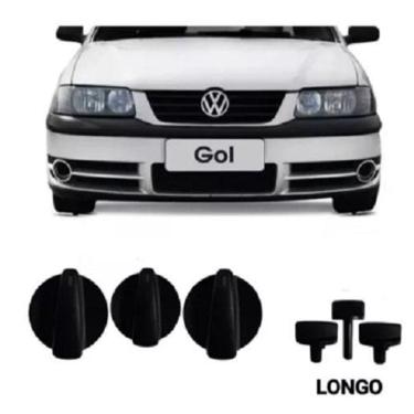 Imagem de Botão 3 Pçs Comando Ar Condicionado Gol Parati Saveiro G3 G4