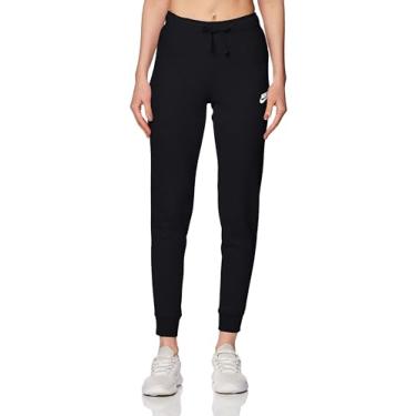 Imagem de Nike Calça jogger feminina de lã esportiva de cintura média, Preto, XX-Large