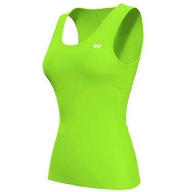 Imagem de Wulibike Camiseta feminina de ciclismo sem mangas, camiseta de corrida, regata de ciclismo de verão com 4 bolsos, 1 - verde, XXG