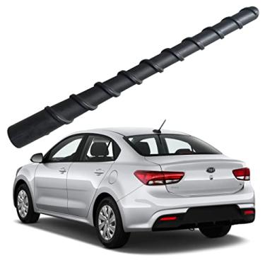 Imagem de Antena de borracha espiral flexível de 17,8 cm para Kia Rio (2006-2020), antena Kia Rio5 (2009-2014), à prova de lavagem de carro - substituição interna de mastro de antena de bobina de cobre