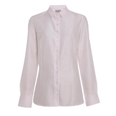 Imagem de Camisa Feminina Dudalina ML Slim Tricoline Rosa Claro - 5301-Feminino