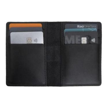 Imagem de Carteira Masculina De Couro Legítimo Bovino Porta Cartão CNH Cédulas-Masculino