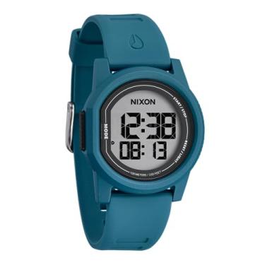 Imagem de NIXON Relógio digital masculino Disk A1370-100 m resistente à água (mostrador de 39 mm, pulseira de silicone de 20 mm), Oceanic / Oceanic / Positivo, Moderno