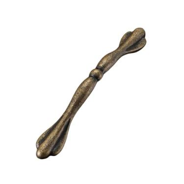 Imagem de Armário puxar alças de metal bronze guarda-roupa 128mm gaveta da cozinha maçaneta da porta do armário botões de móveis, 384,128