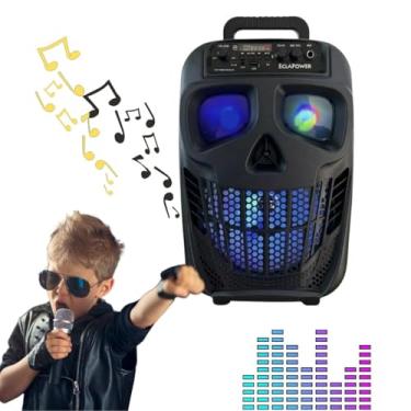 Imagem de Caixinha De Som Bluetooth Fm Usb Pen Drive Sem Fio Com Led