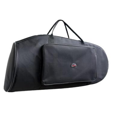 Imagem de kowaku Alto sax caso de armazenamento leve instrumento vento caso acolchoado alto sax mochila bolsa acessórios, 68x29cm