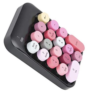 Imagem de Teclado Numérico Sem Fio AK18 2.4G, Teclado de Chocolate, Comutação de Direção de Jogo, Adequado para Sistemas e IOS (Preto)