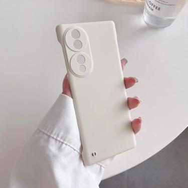 Imagem de Capa de celular fina sem moldura de plástico rígido para Honor 90 70 50 30 20 Magic 6 5 Lite 4 Pro, capa traseira, branca, para Honor 20